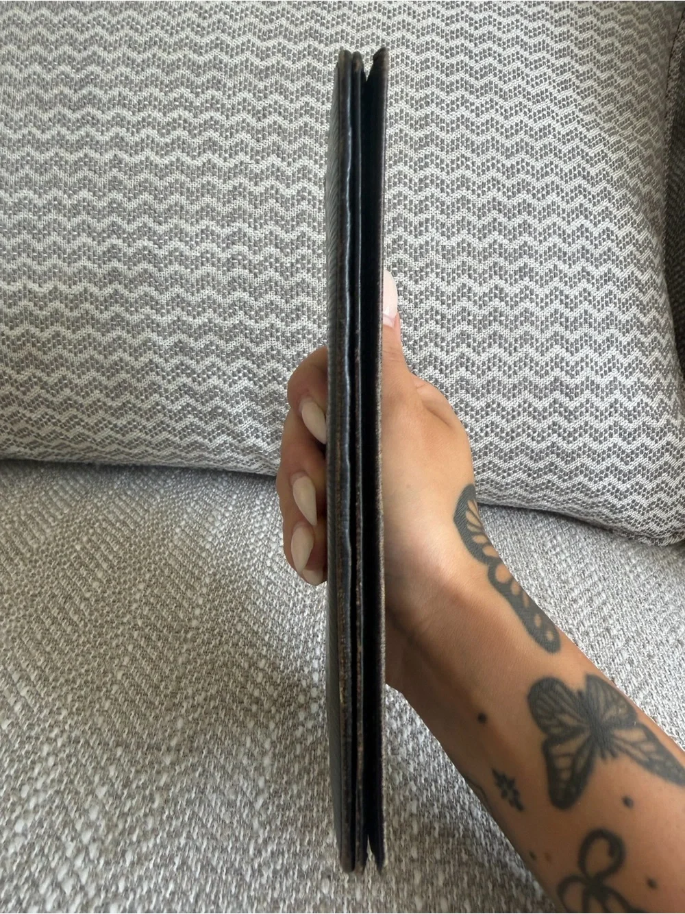 Louis Vuitton Black Epi Leather Long Bifold Wallet Checkbook Holder Organizer